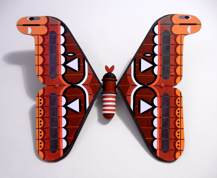 Scott Partridge - painting - atlas moth 3D