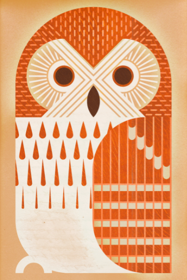Scott Partridge - Illustration - Rufous Fishing Owl