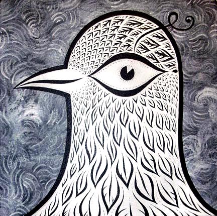 Scott Partridge painting - bird to sing