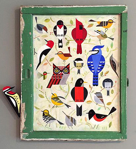 Scott Partridge - painting - bird window 5