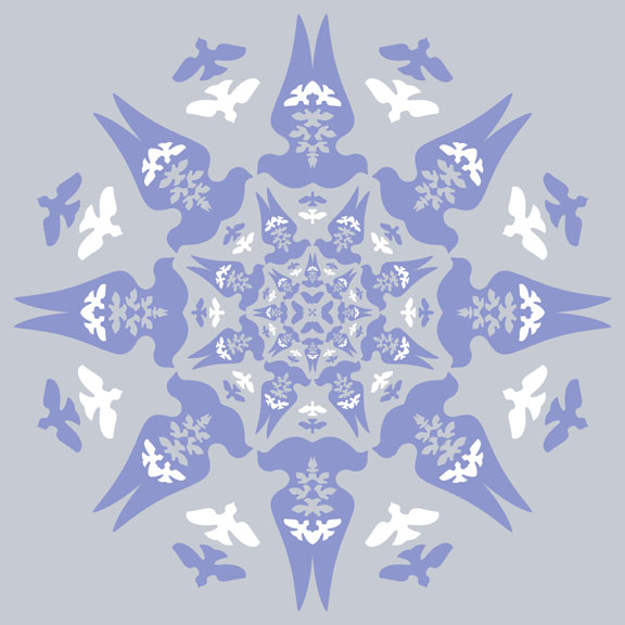 dove flower design