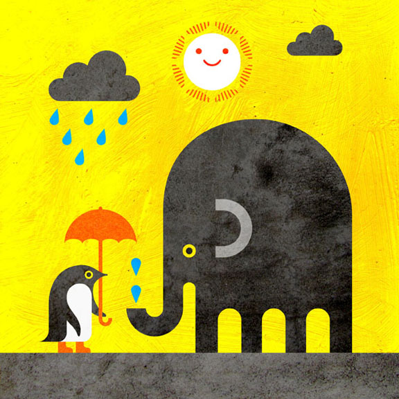 Scott Partridge - Illustration - Elephant and Penguin 
