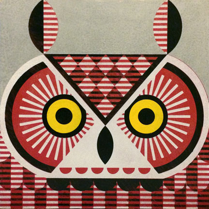 Scott Partridge - painting - great horned owl 12 x 12