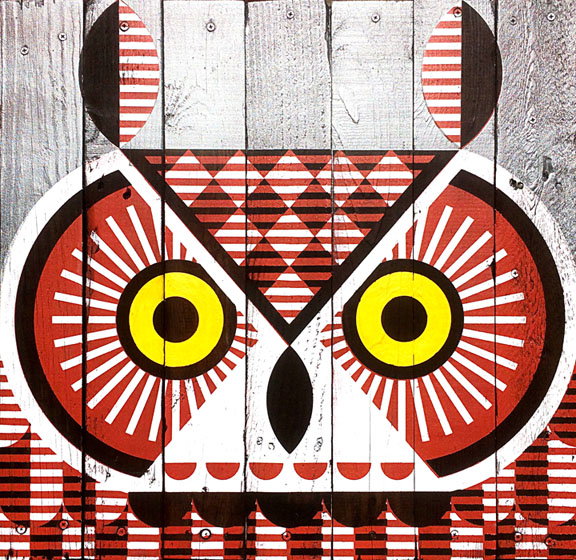 Scott Partridge - painting - great horned owl 24x24 2017