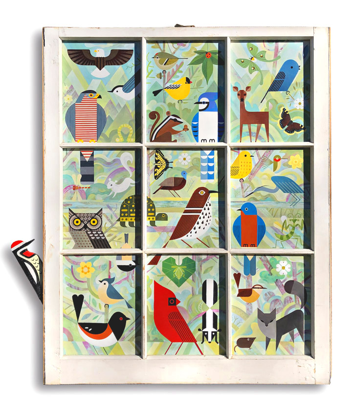 scott partridge - acrylic painting - nc wildlife window 2019