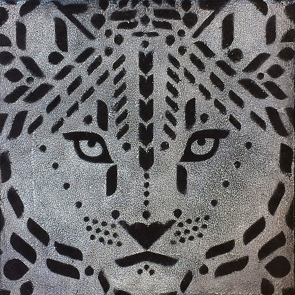 Scott Partridge - painting - snow leopard