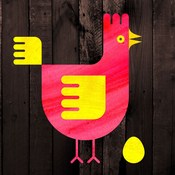 Scott Partridge - Illustration - Pink Chicken 