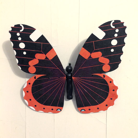 Scott Partridge - painting - red admiral