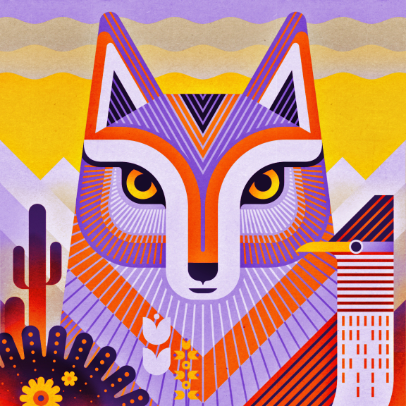 scott partridge - desert life - digital art