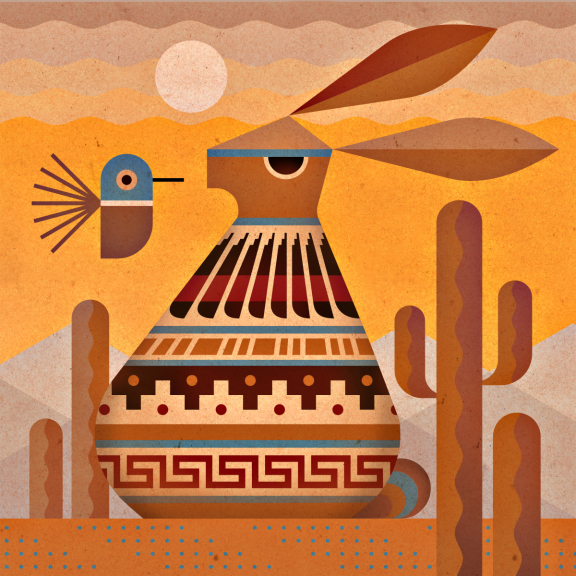 scott partridge - desert life - digital art