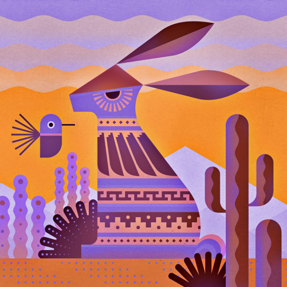 scott partridge - desert life - digital art