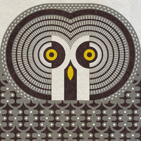 Scott Partridge - Illustration - Great Grey Owl