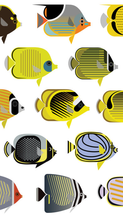 scott partridge - imessage stickers - butterflyfish