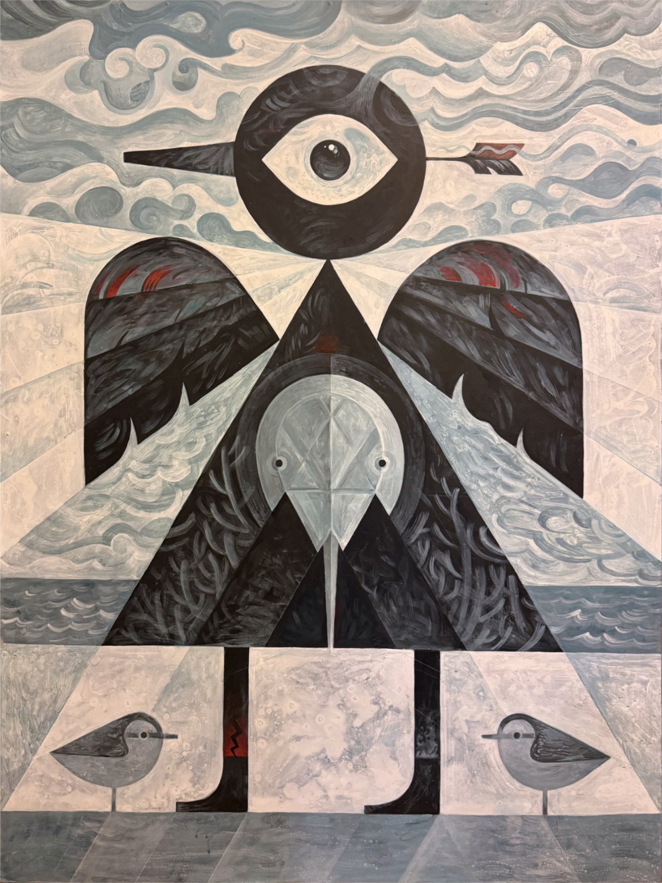 Scott Partridge - je suis le poisson 2 2026 - acrylic painting