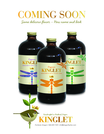 scott partridge - dragonfly chai - label art
