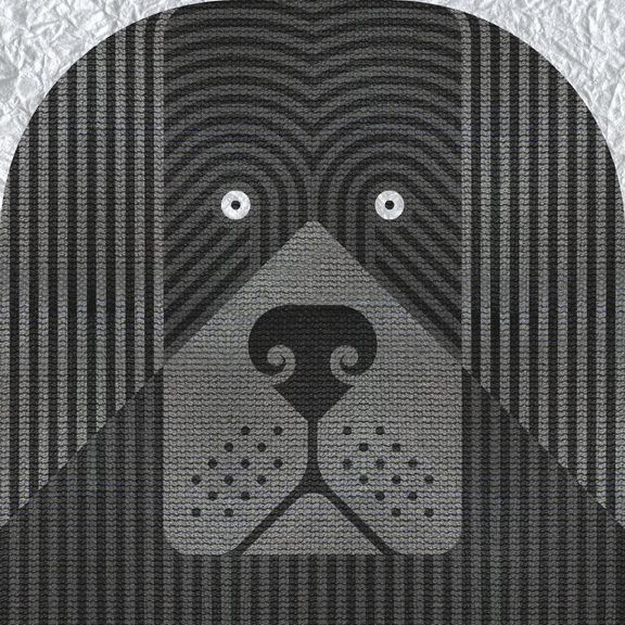 scott partridge - dog - zodiac illustration