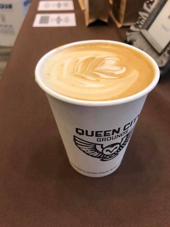 Scott Partridge - Queen City Grounds Logo - Cup