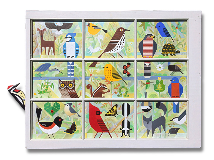 scott partridge - nc wildlife window - painting