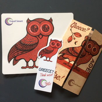 Scott Partridge - Athena's Owl - travel smart brochure