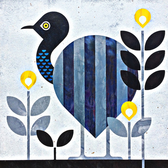scott partridge - trumpetbird - painting