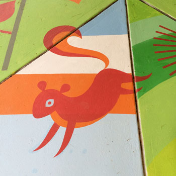 anita stroud park mural detail