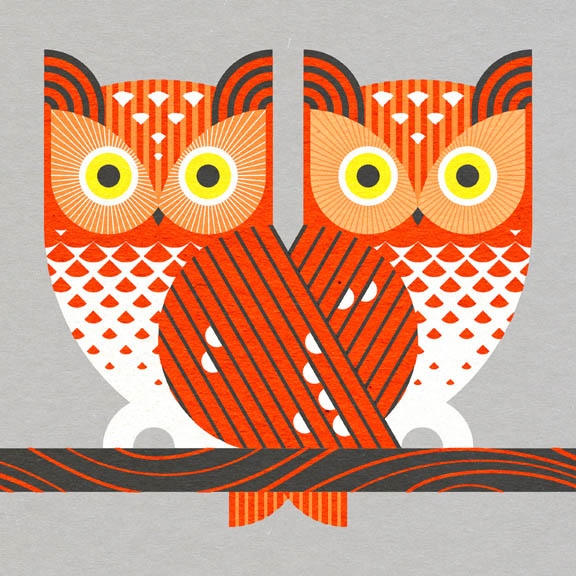 Scott Partridge - Illustration - Eastern Screech Owl